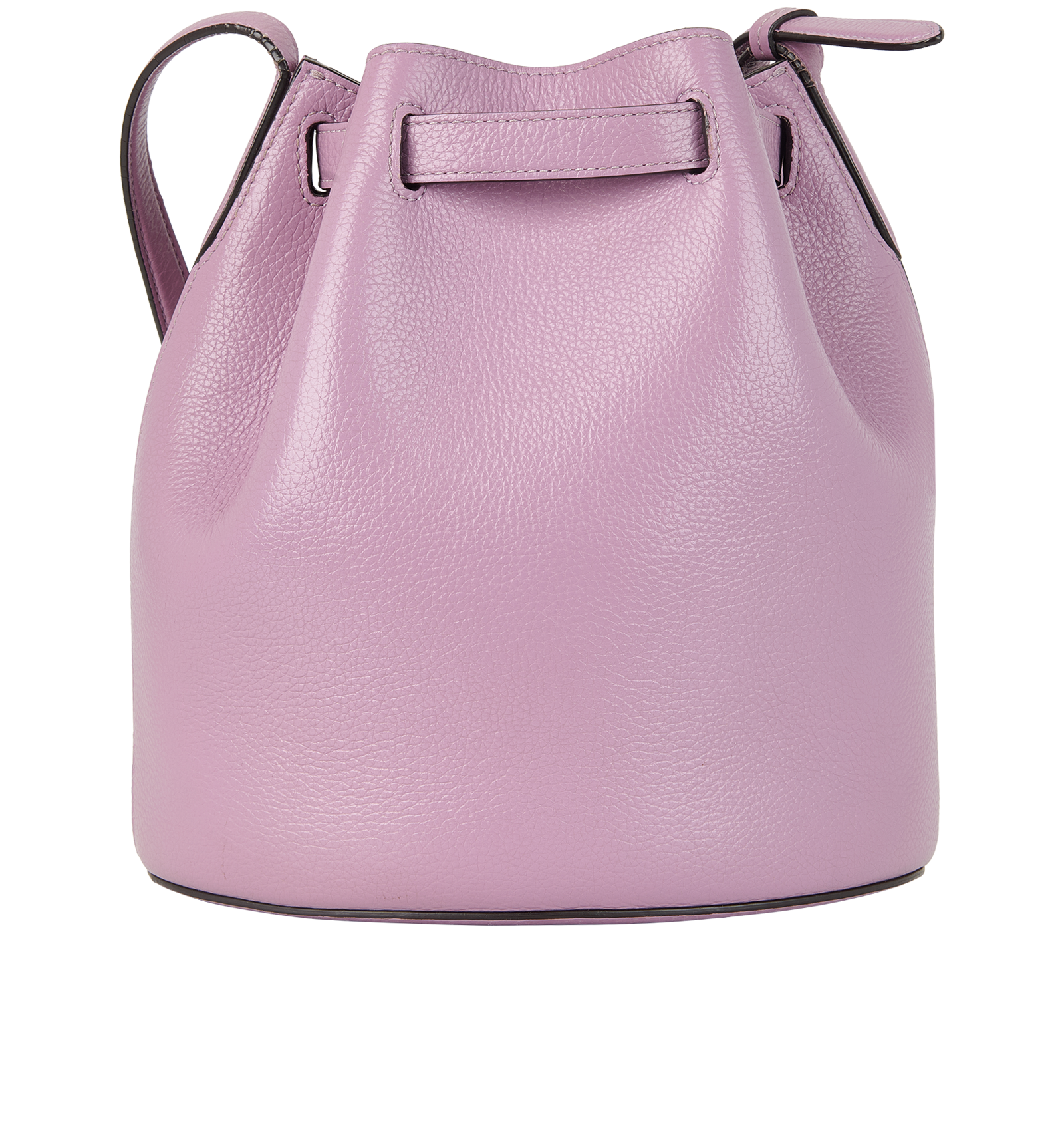 Bucket Crossbody, &pound;380, Handbags, Purple, Leather, Back view